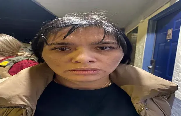 Body-camera footage shows a woman identified by authorities as Michelle Angelica Pineda following her arrest at a motel in El Paso in February 2024.