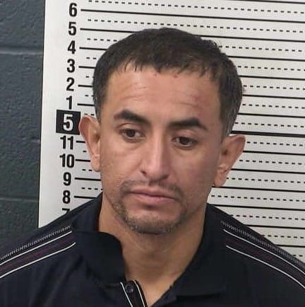 Booking photo of Crescencio Pacheco Olvera taken at the Doña Ana County Detention Center.