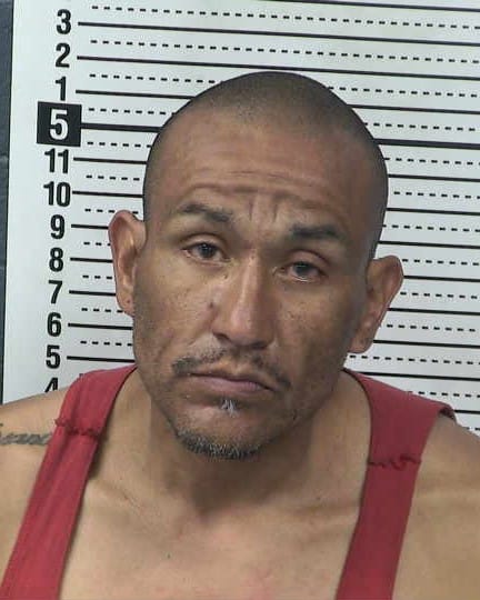 Booking photo of David Anthony Ramirez taken at the Doña Ana County Detention Center.