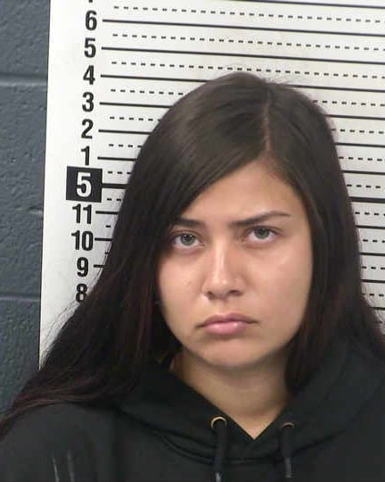 Booking photo of Desiree Ann Lopez taken at the Doña Ana County Detention Center.
