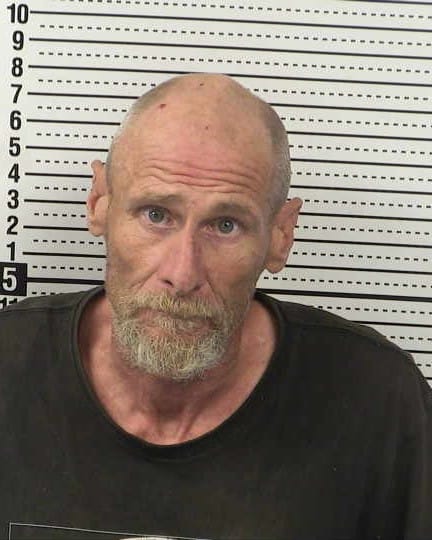 Booking photo of Russell Adams taken at the Doña Ana County Detention Center