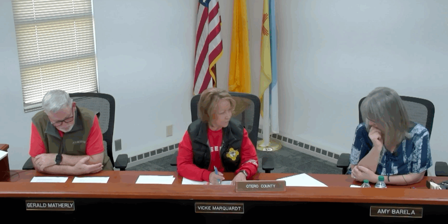 The Otero County Commission violated the New Mexico Open Meetings Act when it held an emergency meeting March 13 to extend a contract allowing the U.S. Immigration and Customs Enforcement agency to house detainees at its jail, the New Mexico Department of Justice said on Friday.  The NMDOJ review nullifies the unanimous decision commissioners made at the end of a 12-minute meeting to adopt a five-year contract extension with ICE, according to a New Mexico DOJ news release.   “The Open Meetings Act is not optional,” Attorney General Raúl Torrez said in a statement. “It ensures that public business is conducted in the open, not rushed through under the guise of an emergency when no true emergency exists.”  Otero County Attorney R.B. Nichols told commissioners on March 13 that holding an emergency meeting, which requires less public notice than regular meetings, was necessary because the county’s contract with ICE was expiring imminently.