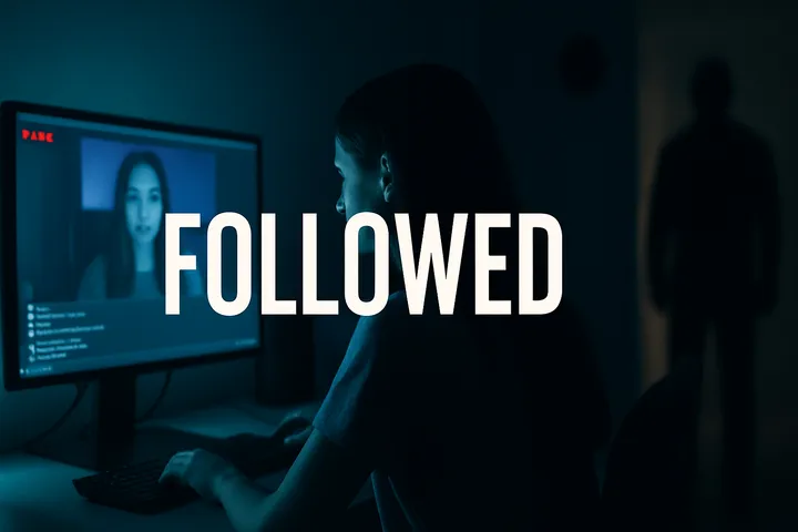 A promotional still for the short film “Followed,” directed by Andrew Jara and produced by Sheyla Rico, which wrapped filming in Las Cruces.