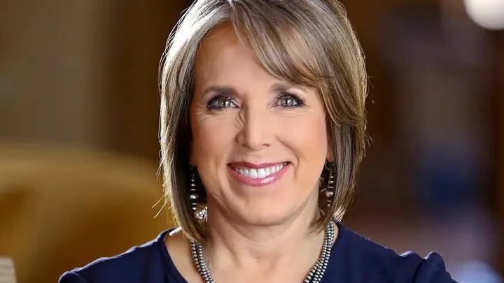 New Mexico Gov. Michelle Lujan Grisham poses for an official portrait.
